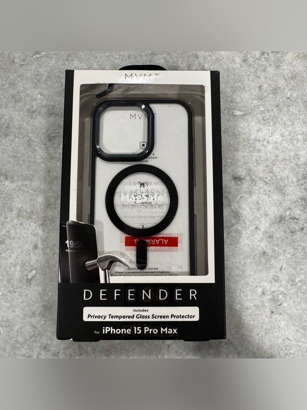 MVMT Defender Protective Case for iPhone 15 Pro Max with Screen Protector NWT